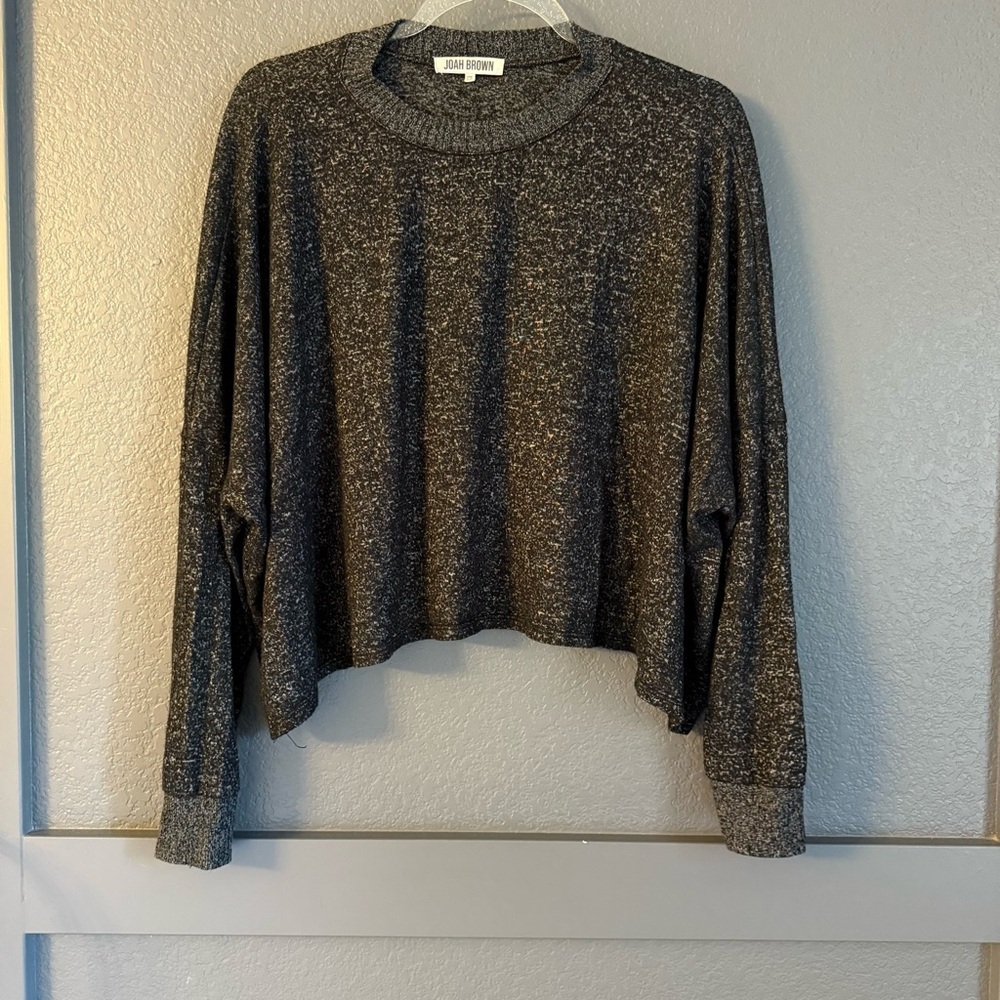 Joah Brown • Heathered black Knit Top